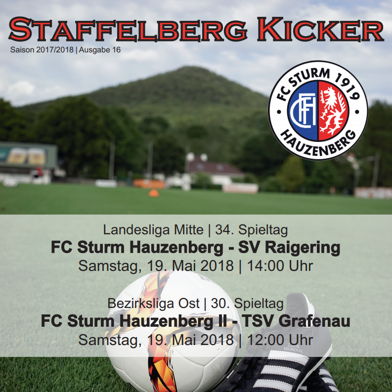 Staffelberg Kicker #16 ist online