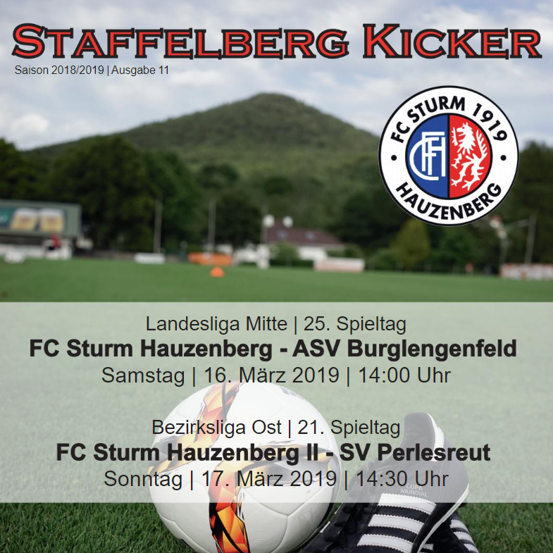 Staffelberg Kicker zum Heimspiel gegen ASV Burglengenfeld ist online