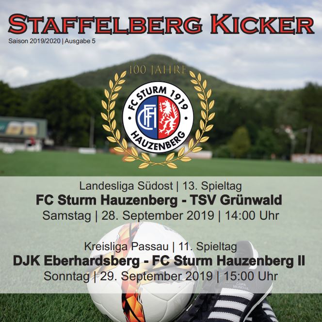 Staffelberg Kicker zum Heimspiel gegen den TSV Grünwald ist online