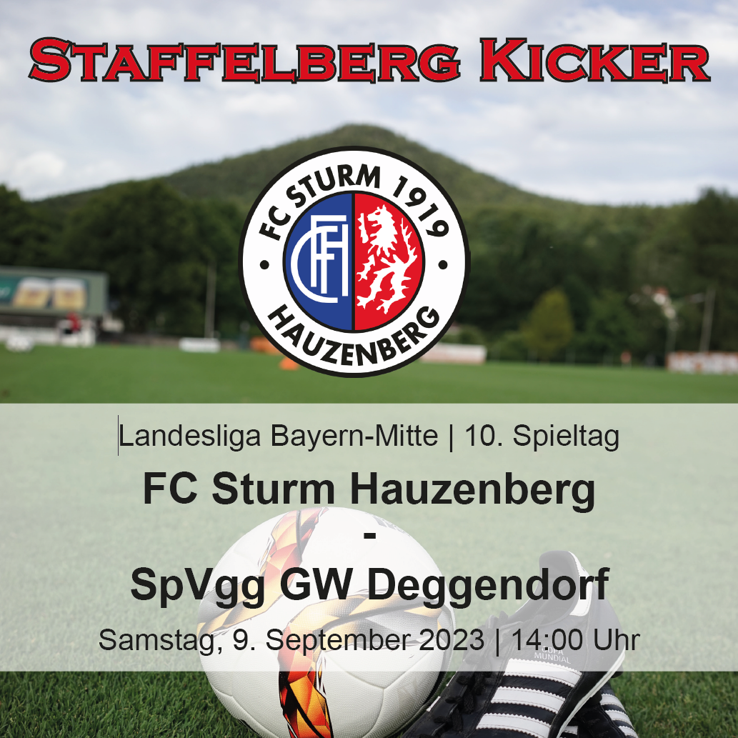 Staffelberg Kicker zum Heimspiel gegen die SpVgg GW Deggendorf