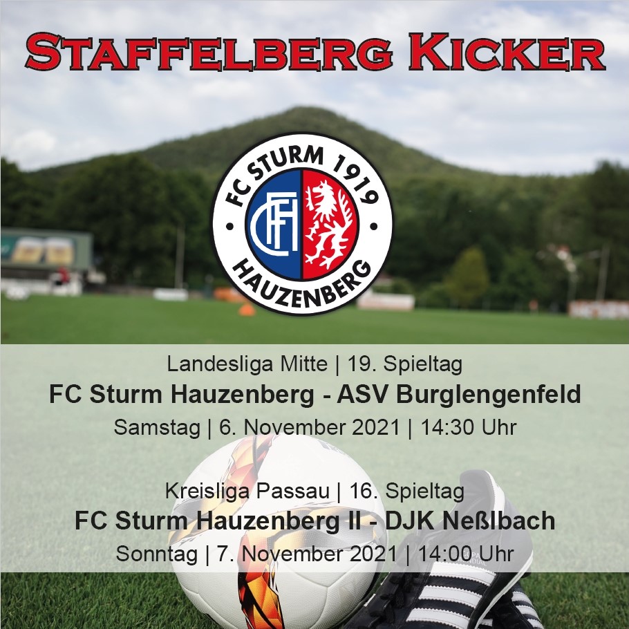 Staffelberg Kicker zum Heimspiel gegen den ASV Burglengenfeld