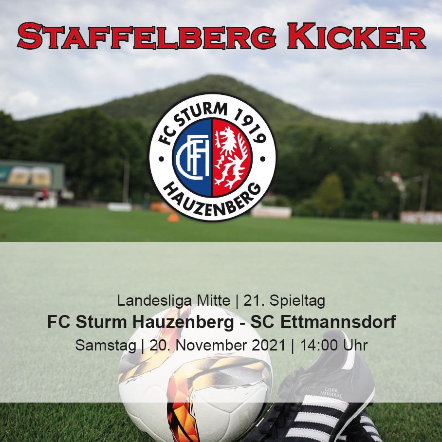 Staffelberg Kicker zum Heimspiel gegen den SC Ettmannsdorf