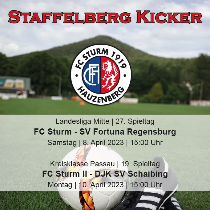 Staffelberg Kicker zum Heimspiel gegen den SV Fortuna Regensburg
