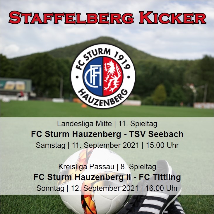 Staffelberg Kicker zum Heimspiel gegen den TSV Seebach ist online