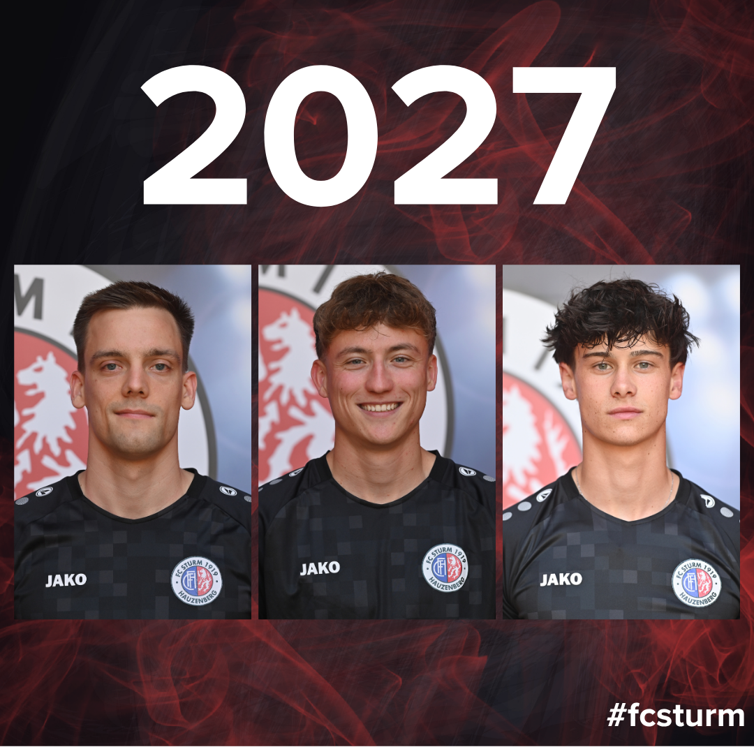 FC Sturm Hauzenberg bindet Gerhartinger, Schmid und Heß weiter an den Verein