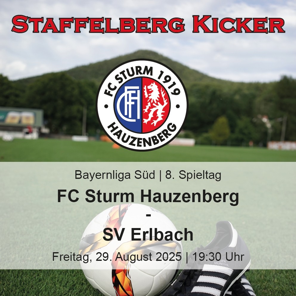 Staffelberg Kicker zum Heimspiel gegen den SV Erlbach