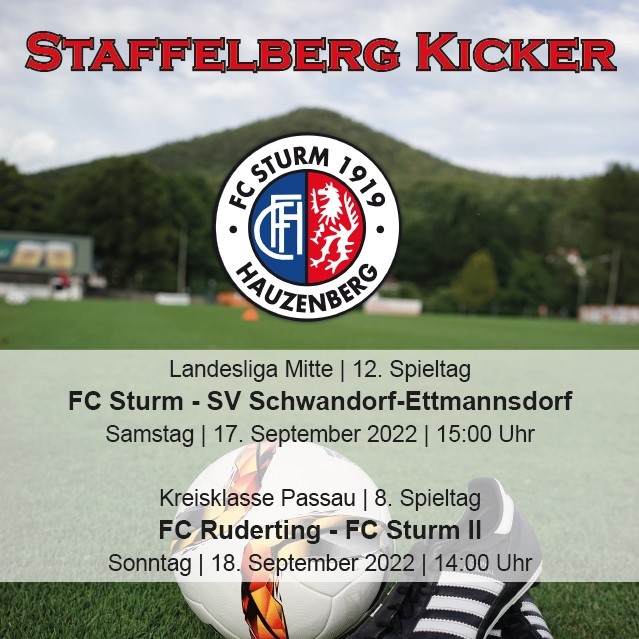 Staffelberg Kicker zum Heimspiel gegen den SV Schwandorf-Ettmannsdorf